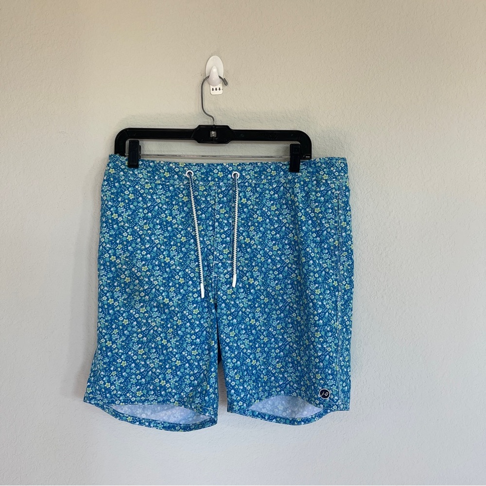 Johnnie-O Men’s Floral Swim Trunks Size Large